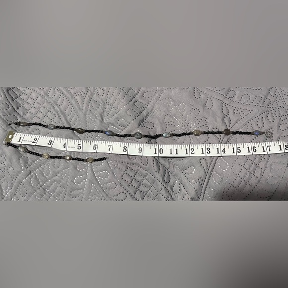 Marcia Fossey - Historical Glass Nears - Labadorite Necklace & Bracelet set - Picture 3 of 3